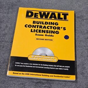 DEWALT‎ Building Contractor's Licensing Exam Guide - Second Edition - 2006 Codes